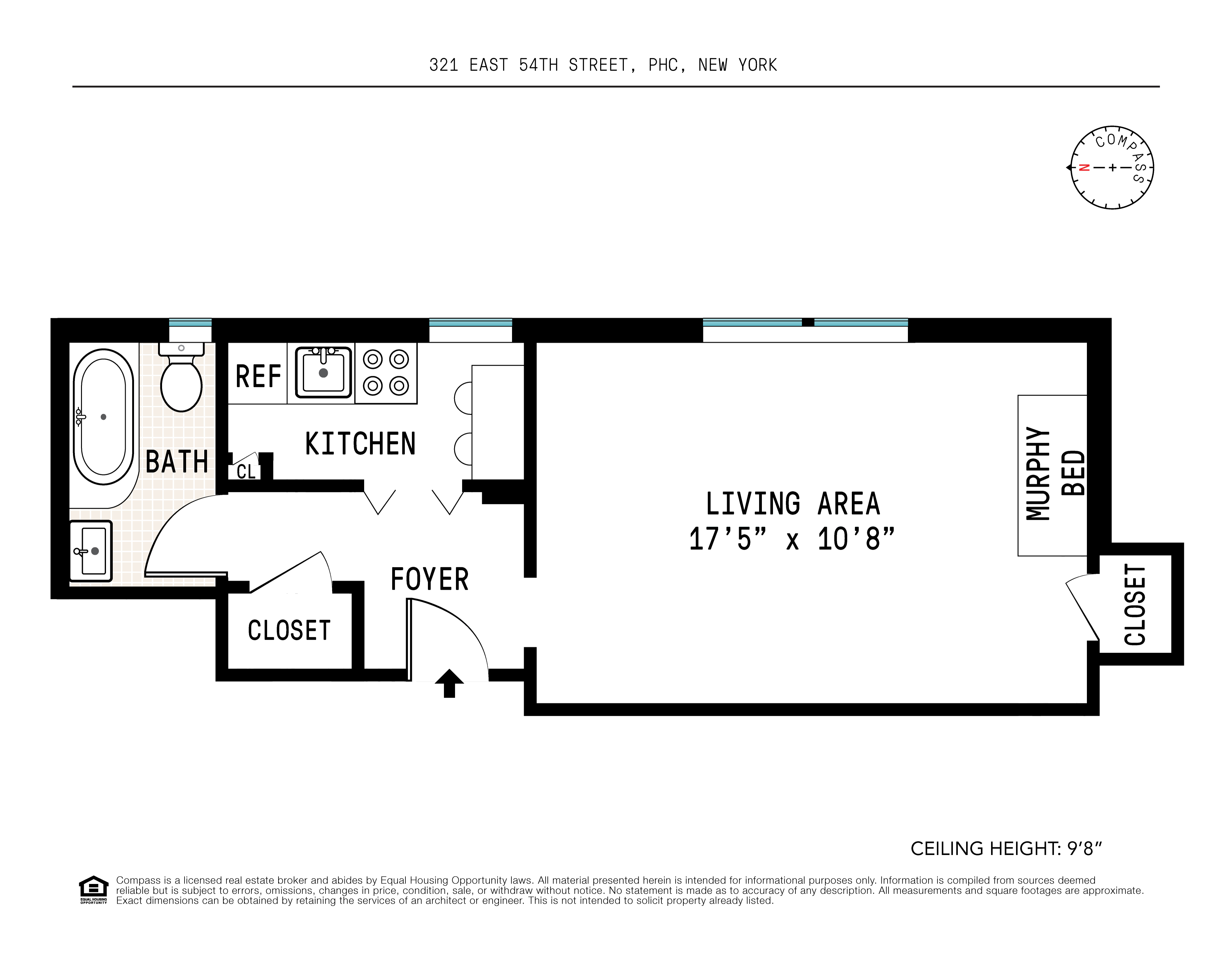 321 East 54th Street Manhattan, NY 10022 - Photo 5 of 5 a picture of a floor plan