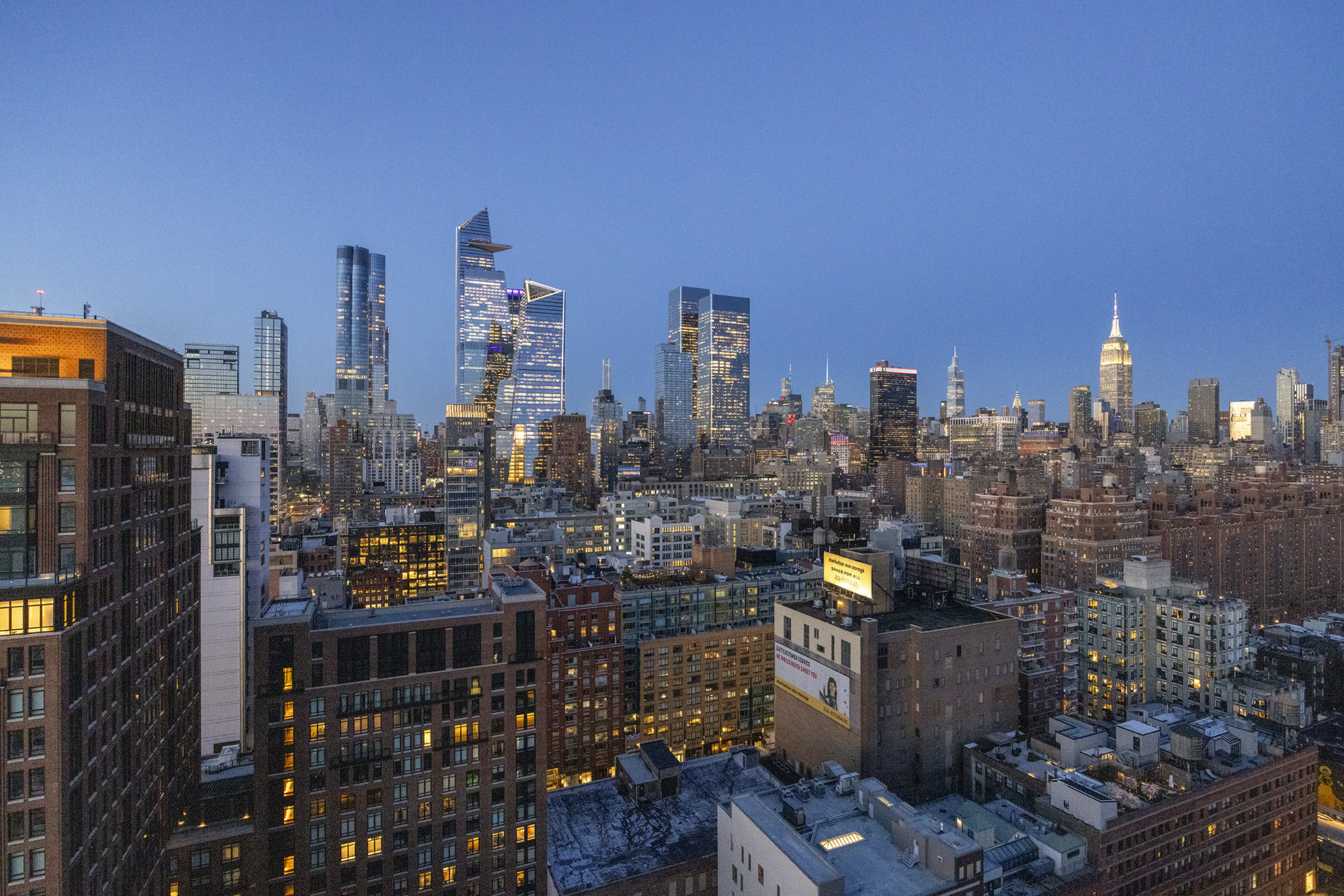 551 West 21st Street, Unit PH Manhattan, NY 10011 - Photo 31 of 51 a city view with tall buildings