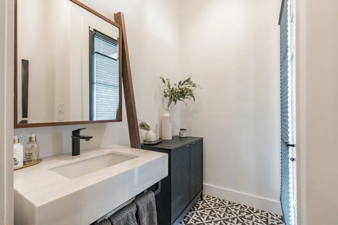 a view of roof deck with furniture