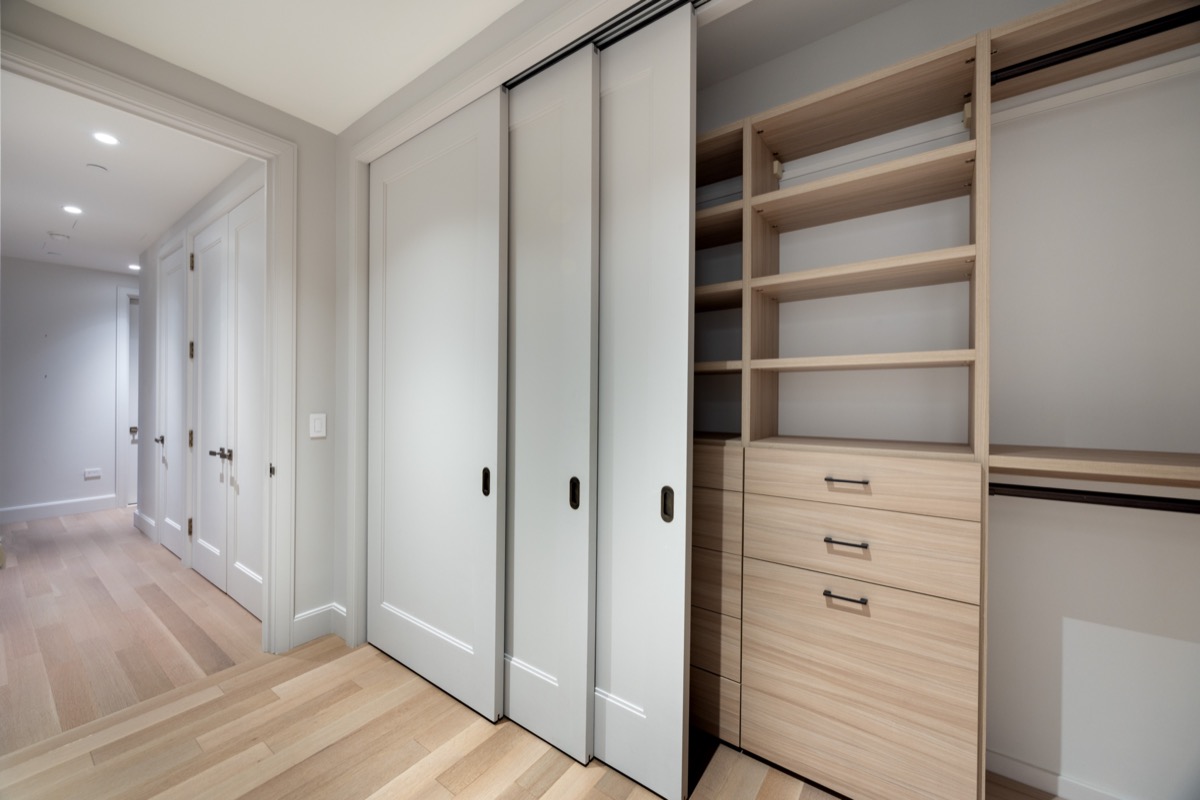 100 Barclay Street, Unit 13K Manhattan, NY 10007 - Photo 10 of 27 a view of walk in closet with empty racks