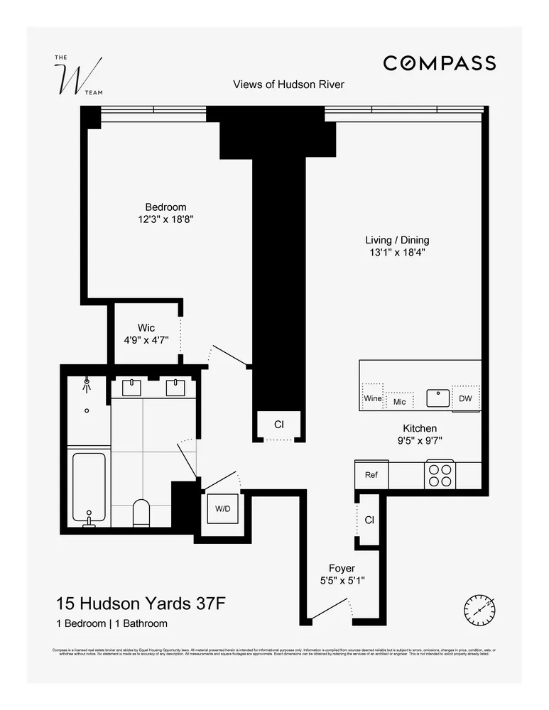 $2,499,000 | 15 Hudson Yards, Unit 37F | Hudson Yards