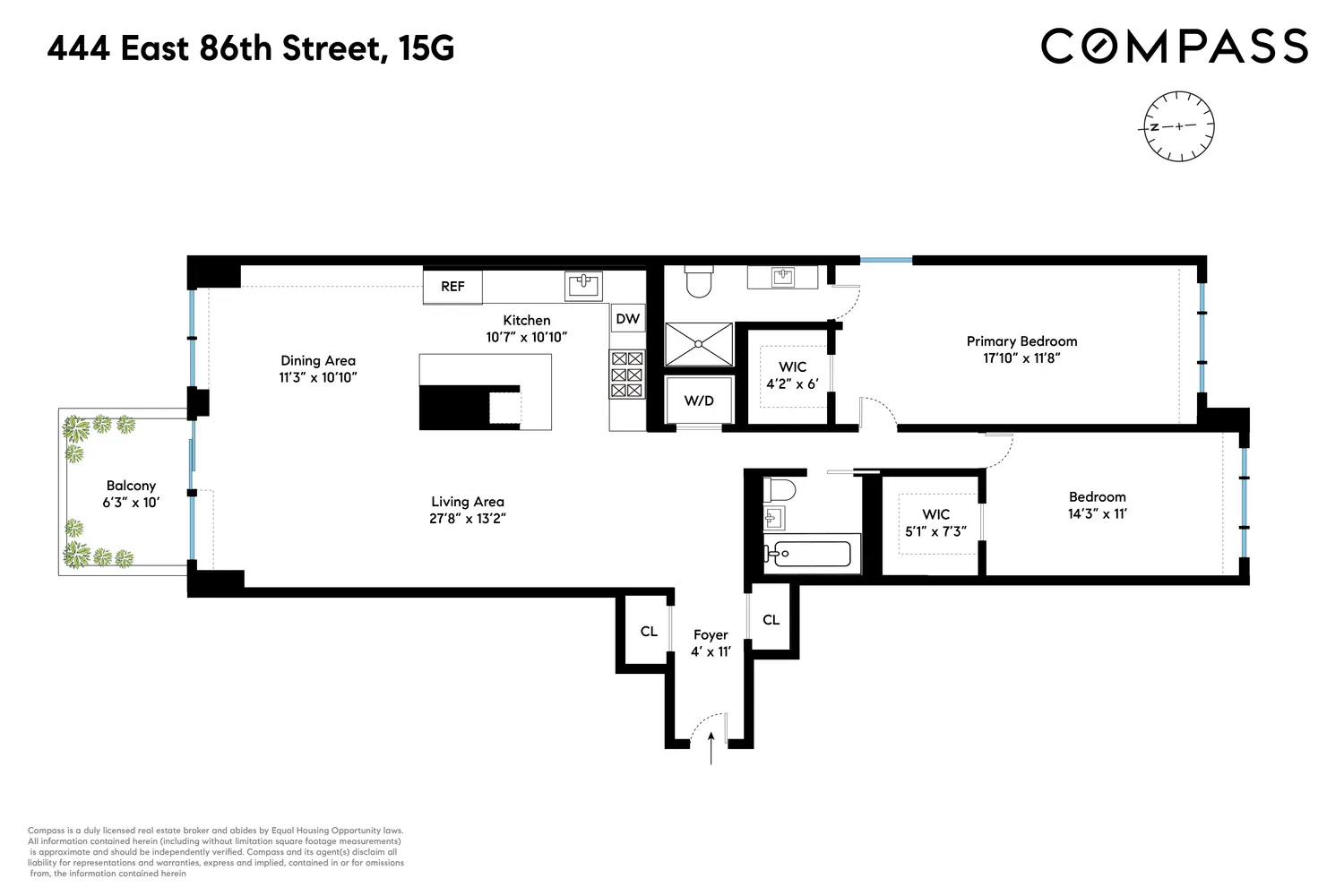 $1,799,500 | 444 East 86th Street, Unit 15G | Upper East Side