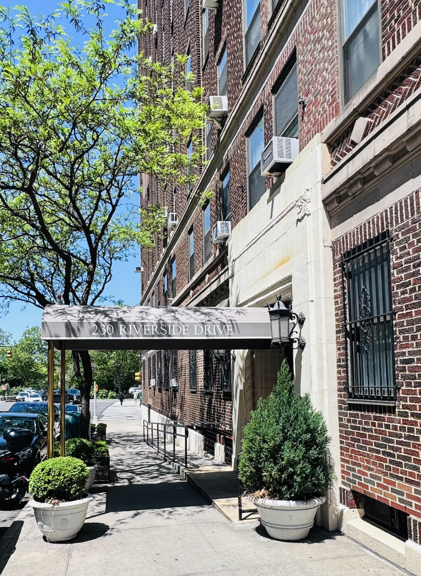 230 Riverside Drive, Unit 8D Manhattan, NY 10025 - Photo 17 of 19 a view of patio with plants and chairs