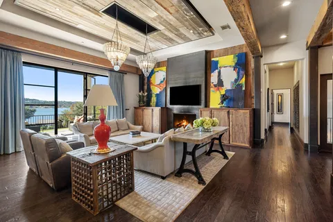 a view of room with furniture