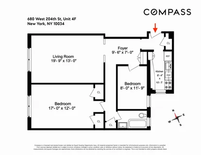 $545,000 | 680 West 204th Street, Unit 4F | Inwood