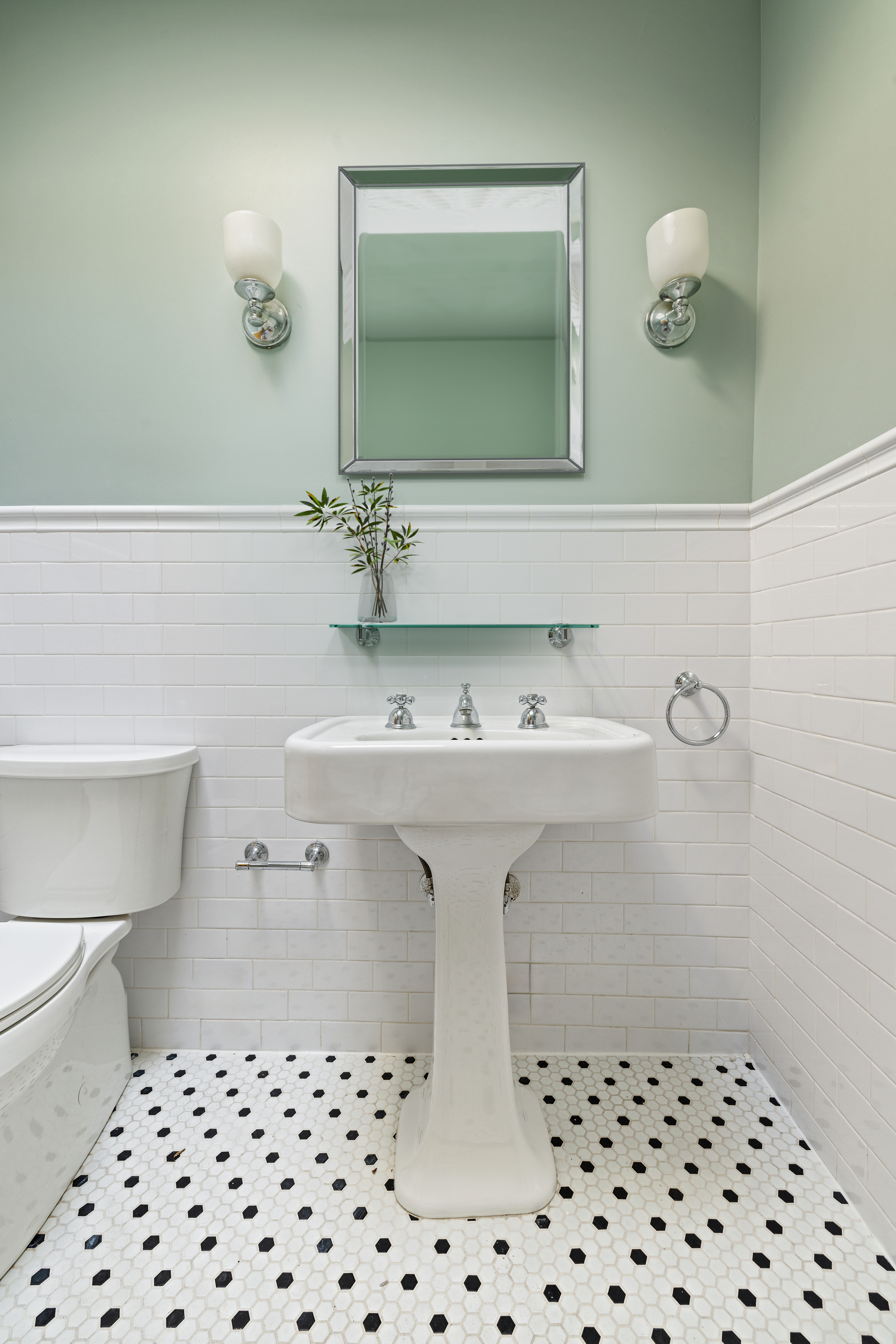 778 Quincy Street, Unit 2 Brooklyn, NY 11221 - Photo 9 of 14 a bathroom with a sink a toilet and mirror