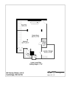 $1,200,000 | 69 Harvey Street, Unit 3, Cambridge, MA 02140