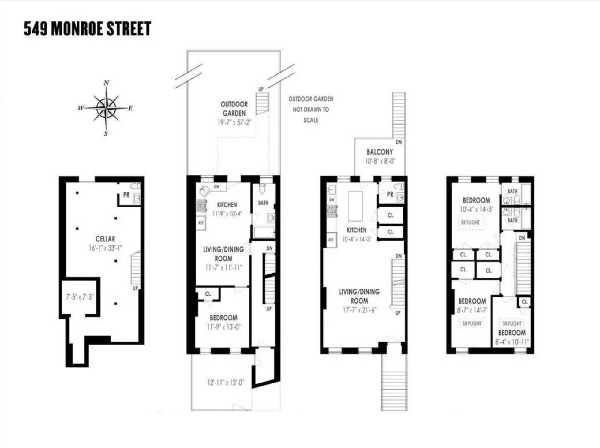549 Monroe Street Brooklyn, NY 11221 - Photo 13 of 13 a picture of a floor plan