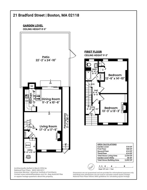 $2,510,000 | 21 Bradford Street, Boston, MA 02118