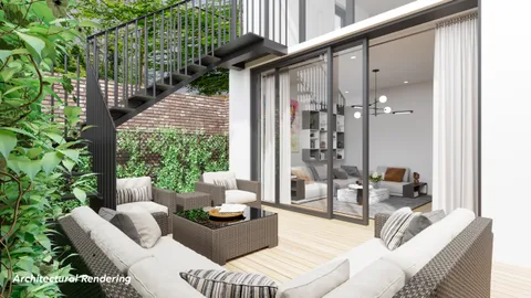 a view of balcony and patio