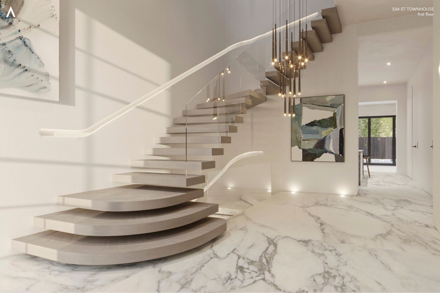 a view of entryway and hall