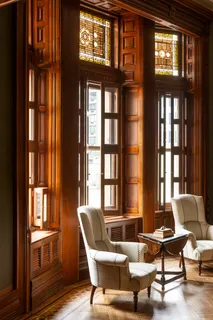 a living room filled with furniture and entry gate