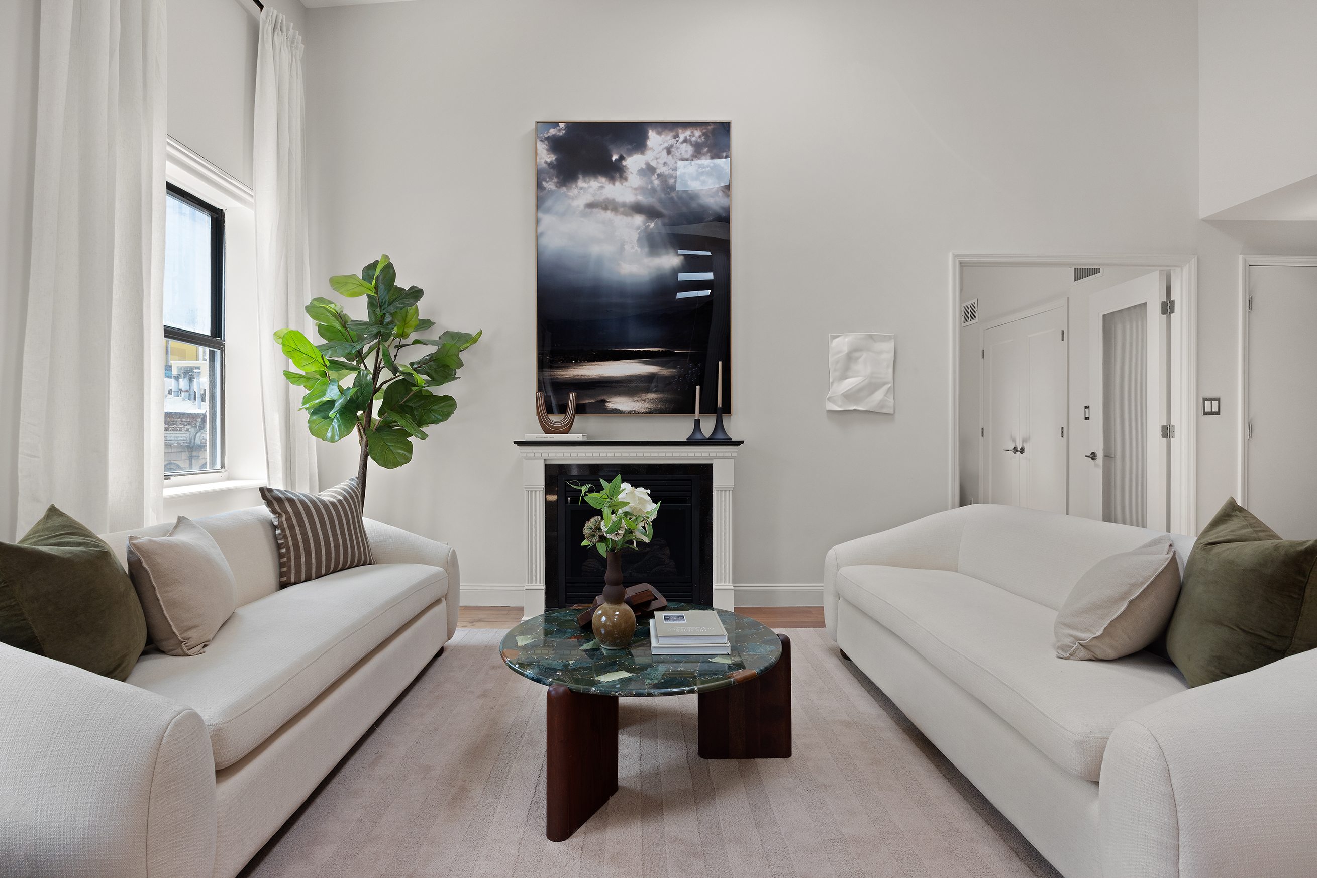 100 Reade Street, Unit 6CD Manhattan, NY 10013 - Photo 12 of 26 a living room with furniture flowerpot and window