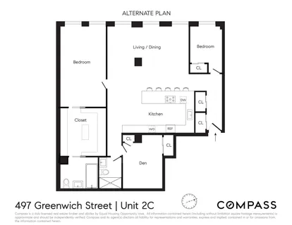 $2,998,000 | 497 Greenwich Street, Unit 2C | Hudson Square