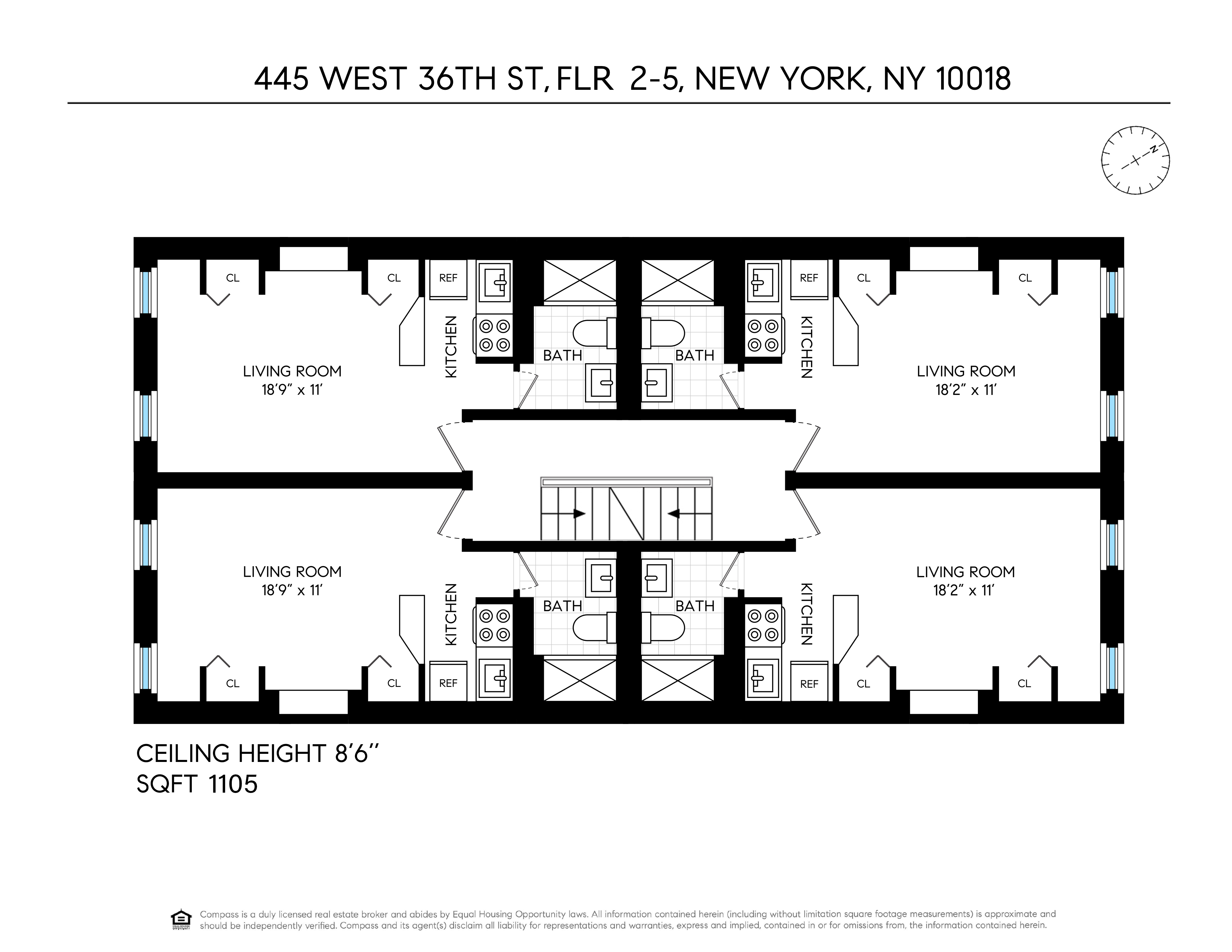 445 West 36th Street Manhattan, NY 10018 - Photo 11 of 11 a picture of a black and white photo