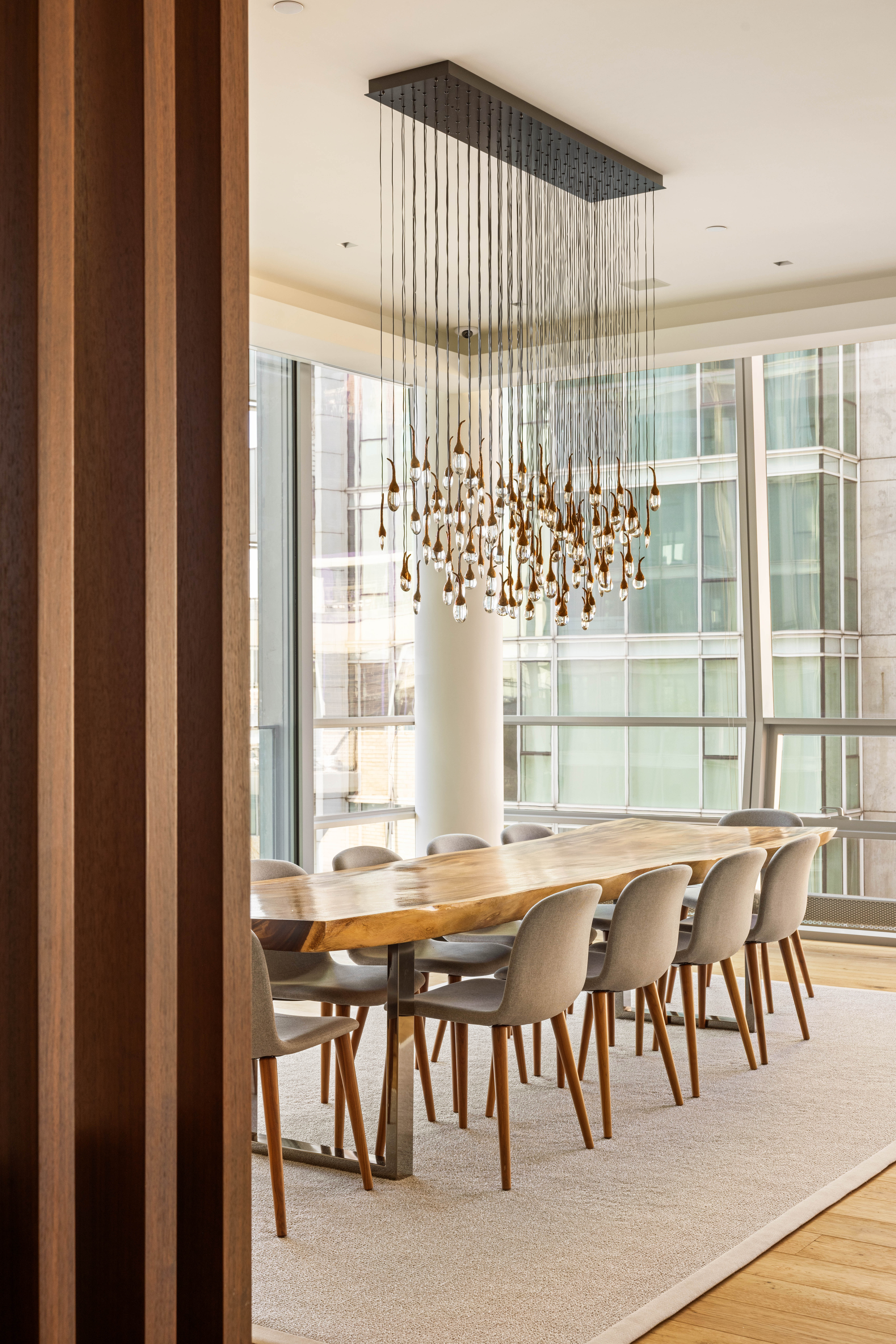 166 Perry Street, Unit 5A Manhattan, NY 10014 - Photo 5 of 25 a view of a dining room with furniture and a window