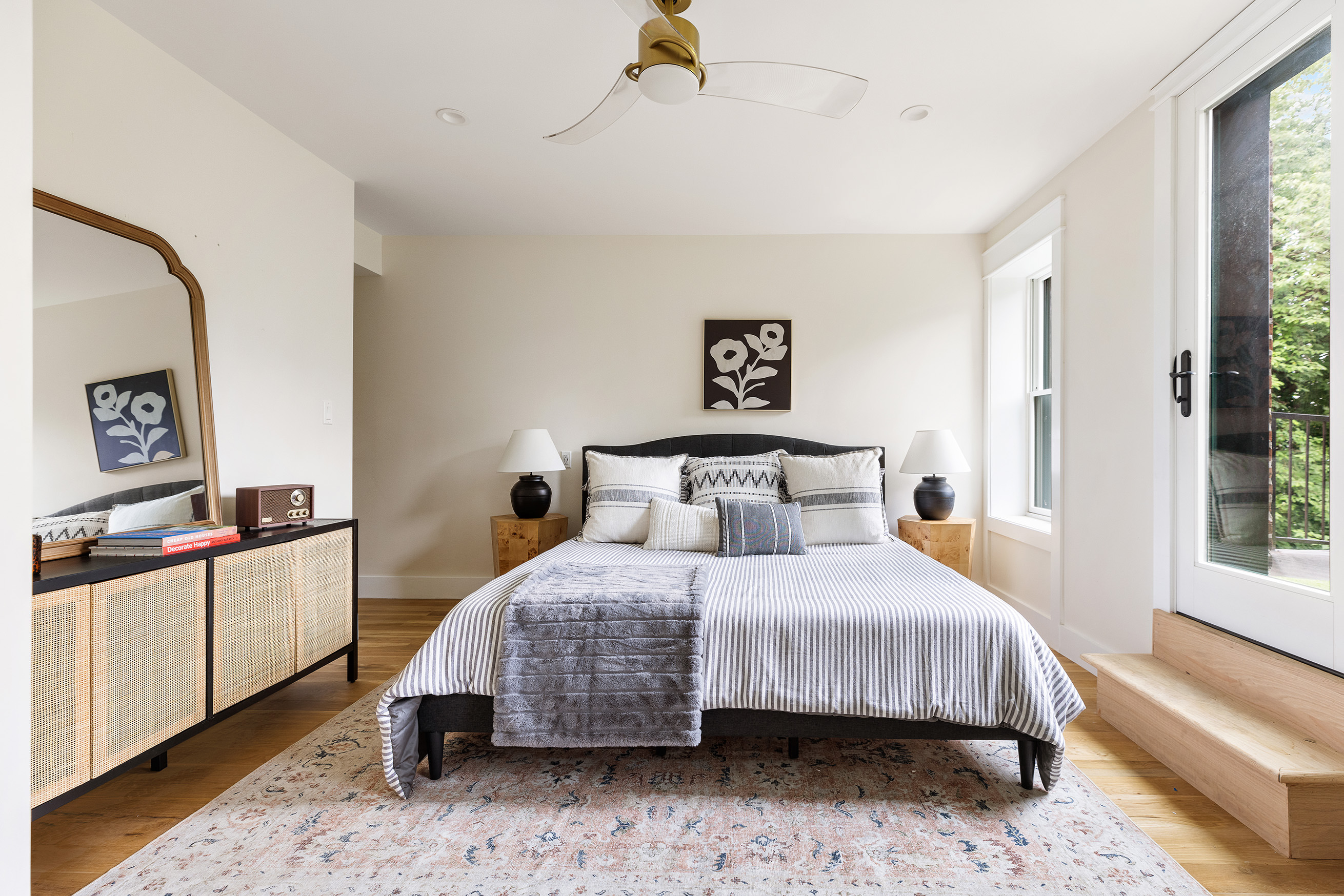 167 Putnam Avenue, Unit MF Brooklyn, NY 11216 - Photo 9 of 19 a bedroom with a bed and a view of kitchen