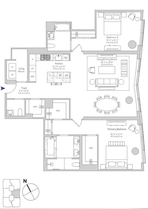 $17,250 | 15 Hudson Yards, Unit 66F | Hudson Yards