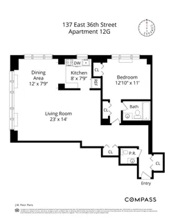 $750,000 | 137 East 36th Street, Unit 12G | Murray Hill