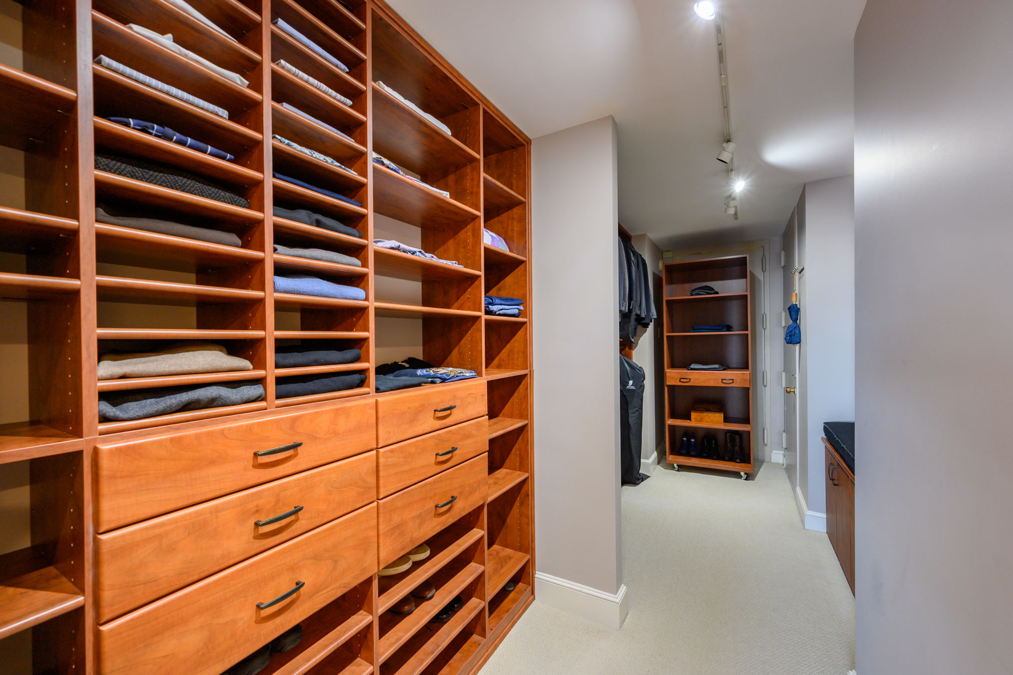 65 East India Row, Unit 38 F/G Boston, MA 02110 - Photo 20 of 32 a view of walk in closet with empty racks
