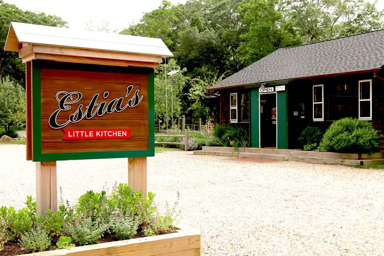 a sign that is on the side of a building