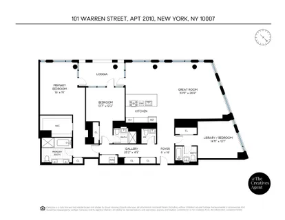 $5,500,000 | 101 Warren Street, Unit 2010 | TriBeCa