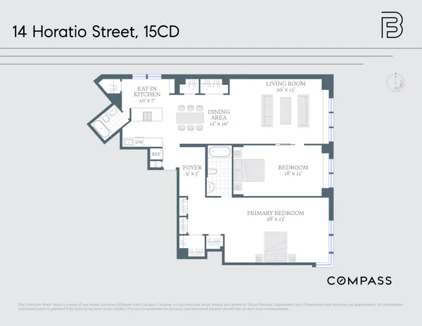 $2,495,000 | 14 Horatio Street, Unit 15CD | West Village