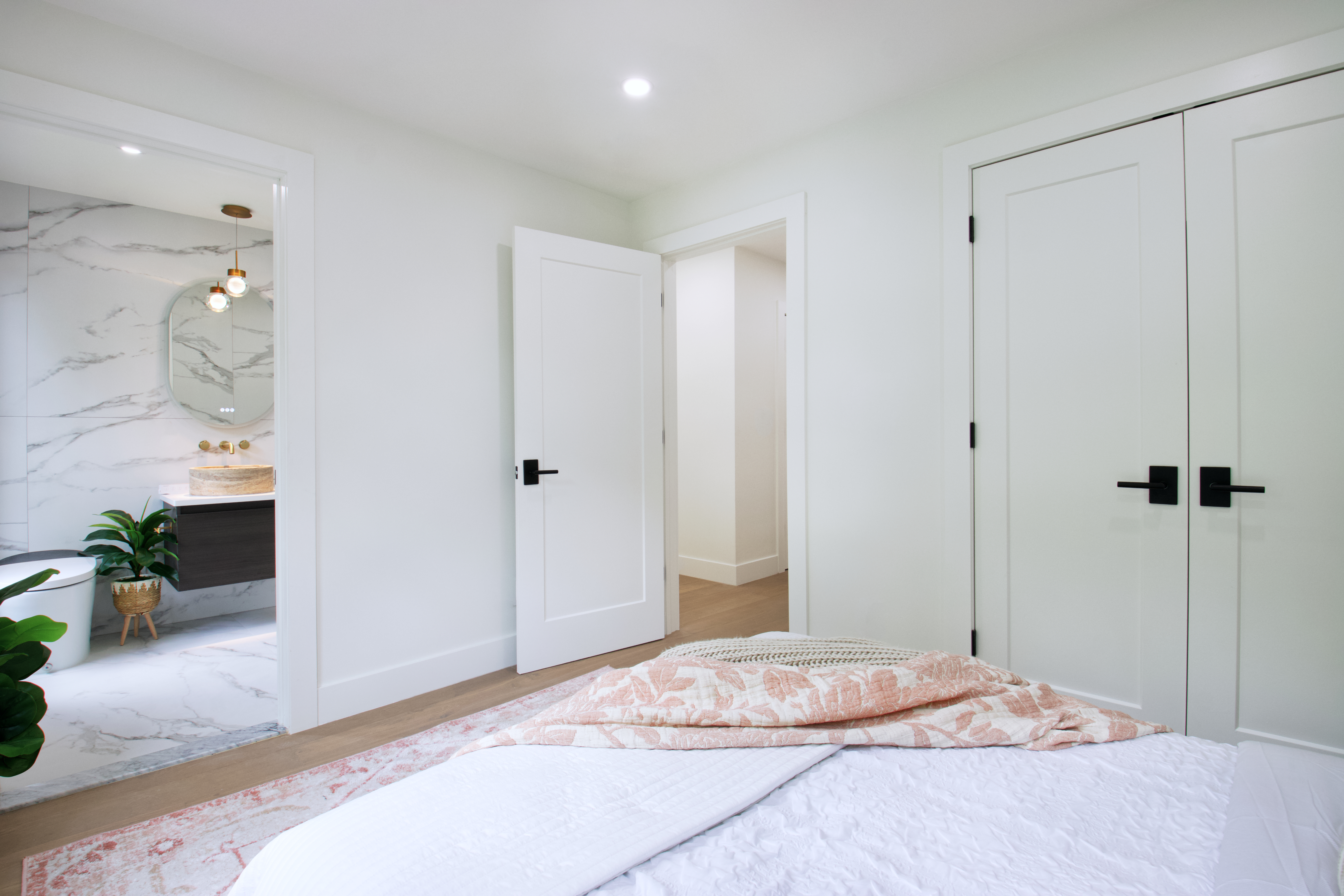 255 Macon Street Brooklyn, NY 11216 - Photo 30 of 36 a bedroom with a bed and a mirror