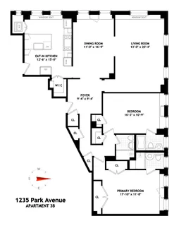 $2,350,000 | 1235 Park Avenue, Unit 3B | Upper East Side