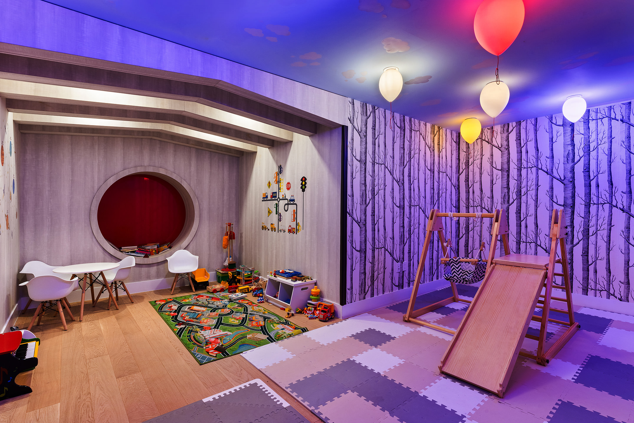 11 Hancock Place, Unit PH102 Manhattan, NY 10027 - Photo 15 of 18 a living room with furniture and a fireplace