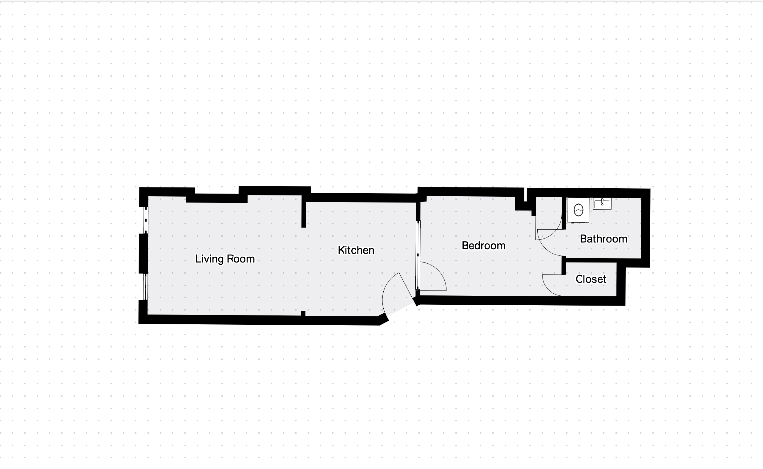 398 3rd Avenue, Unit 2D Manhattan, NY 10016 - Photo 10 of 10 a picture of a wall with a white wall and a picture of a floor