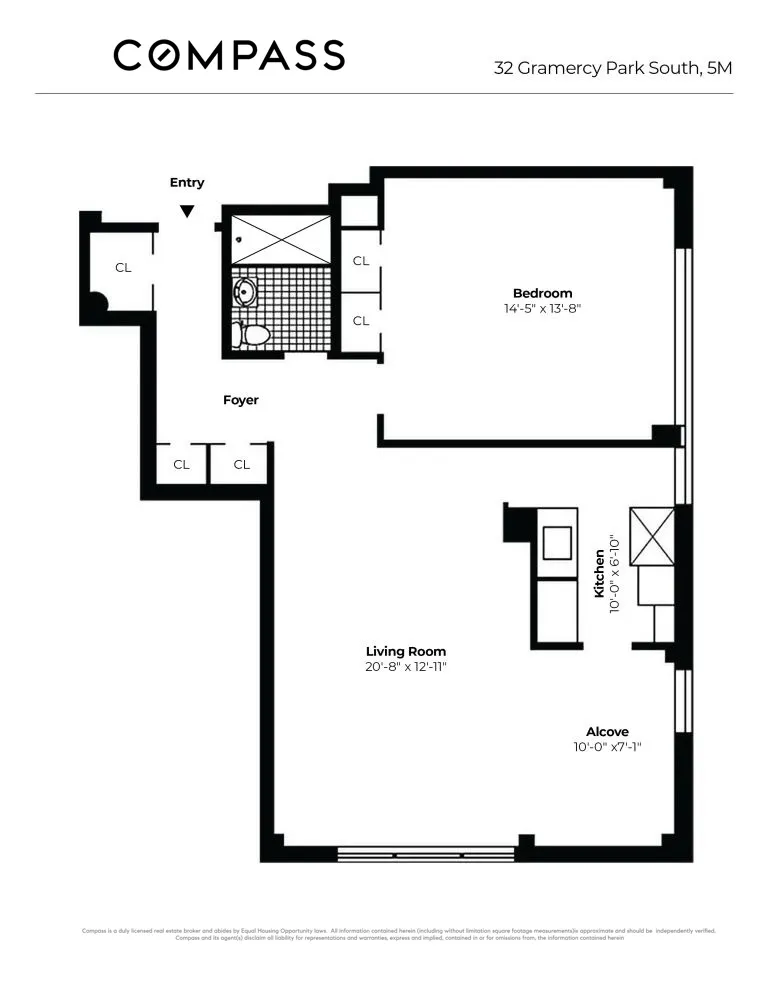 $1,195,000 | 32 Gramercy Park South, Unit 5M | Gramercy