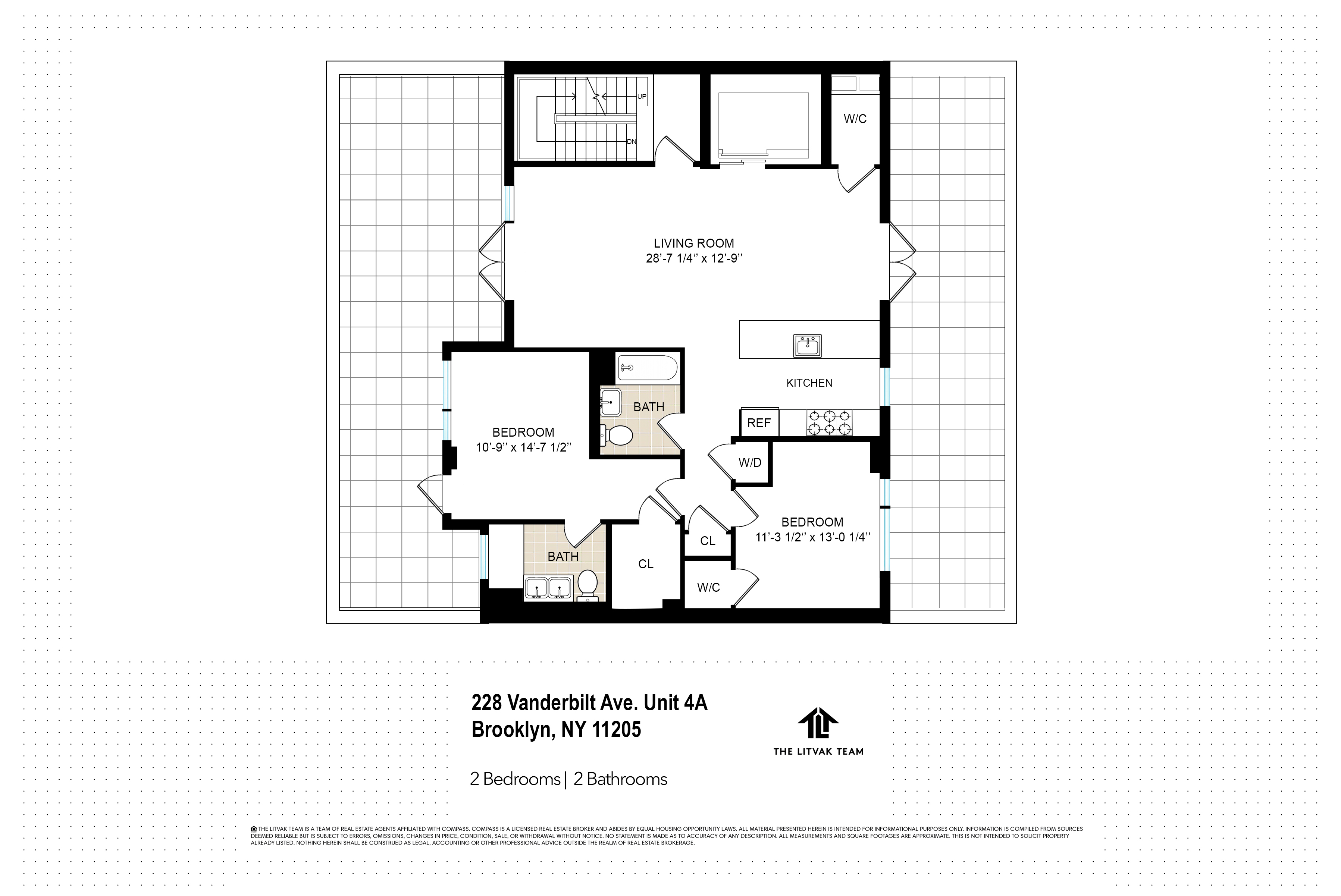 228 Vanderbilt Avenue, Unit 4A Brooklyn, NY 11205 - Photo 14 of 14 a picture of a bench in front of a wall