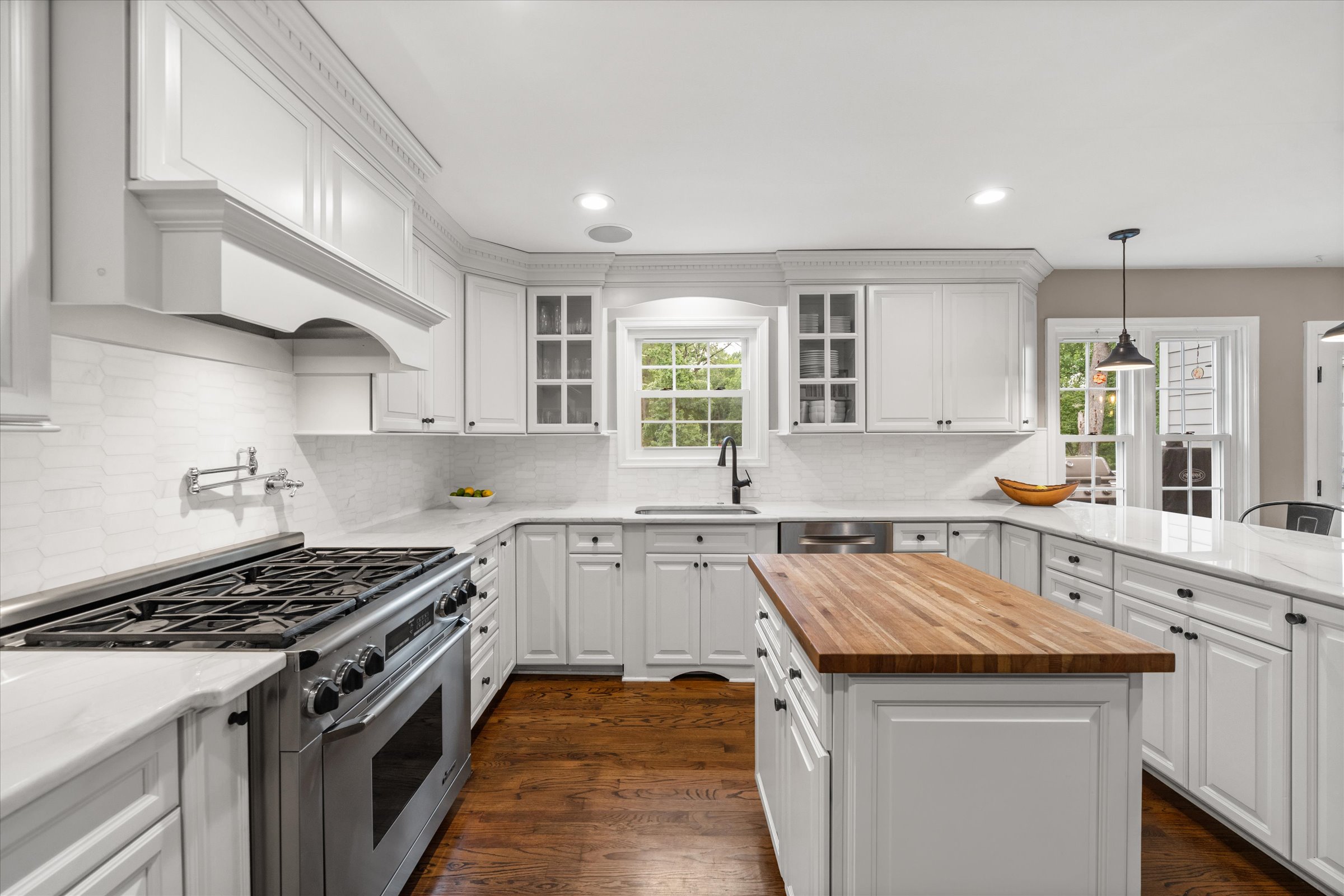 Address Upon Request West Chester, PA 19382 - Photo 16 of 76 a kitchen with granite countertop a sink stove and cabinets