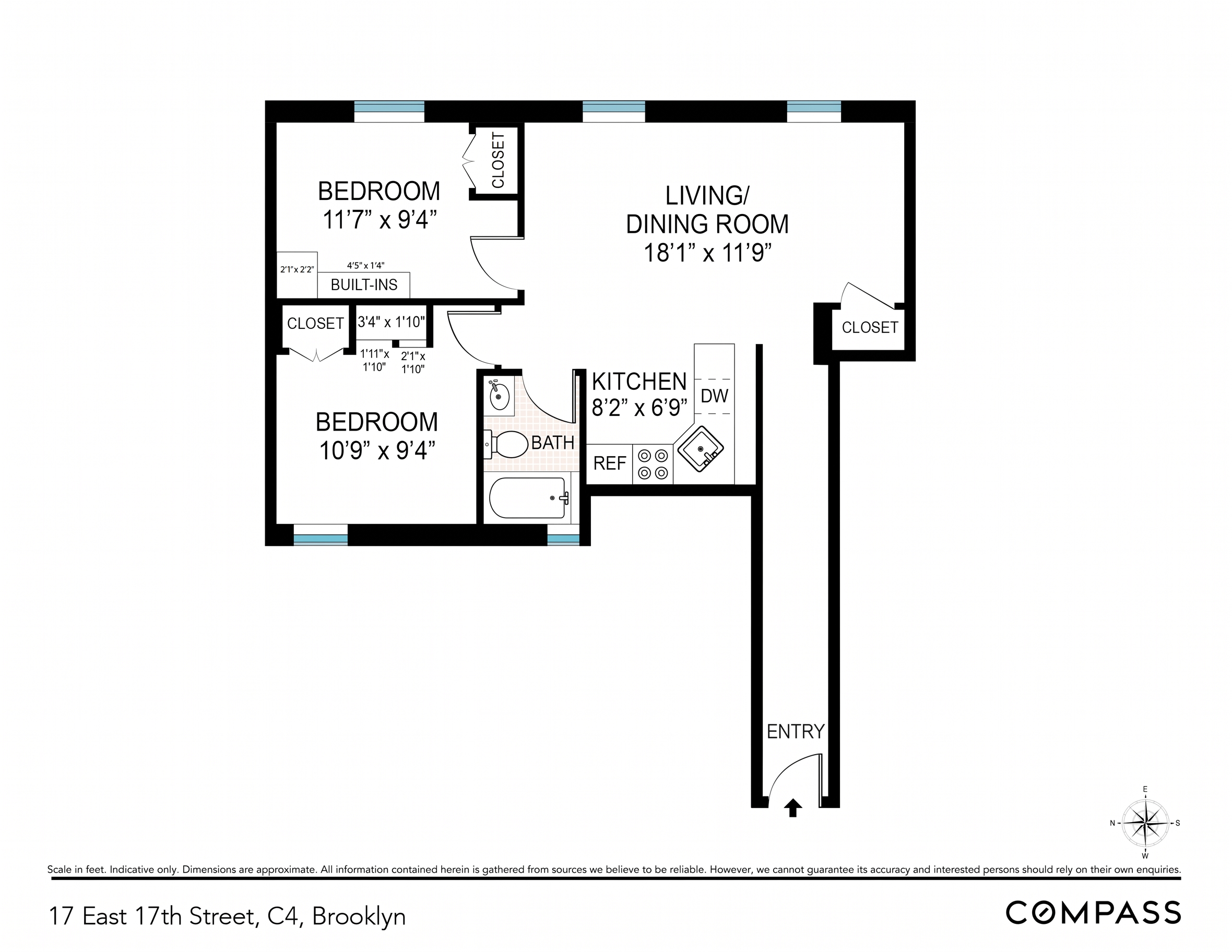 17 East 17th Street, Unit C4 Brooklyn, NY 11226 - Photo 12 of 12 Gallery Image 12