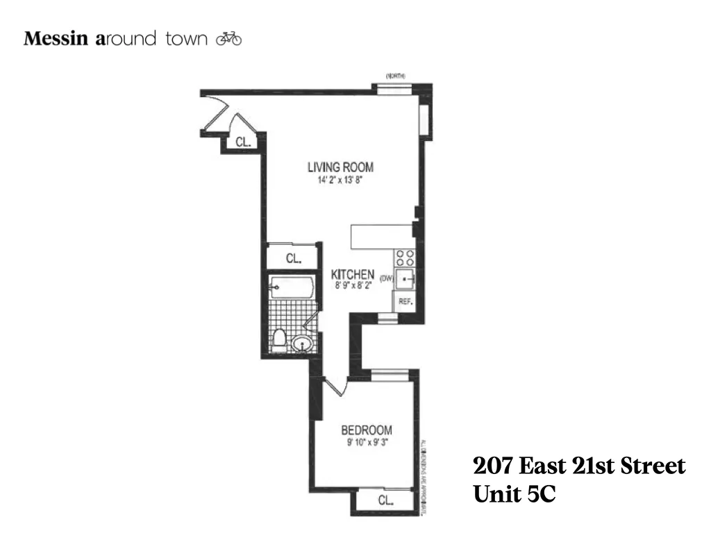 $485,000 | 207 East 21st Street, Unit 5C | Gramercy