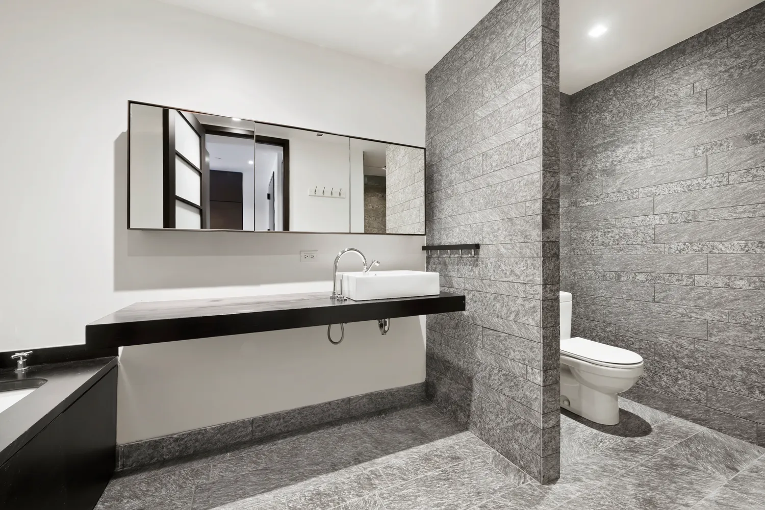 a bathroom with a sink and a toilet