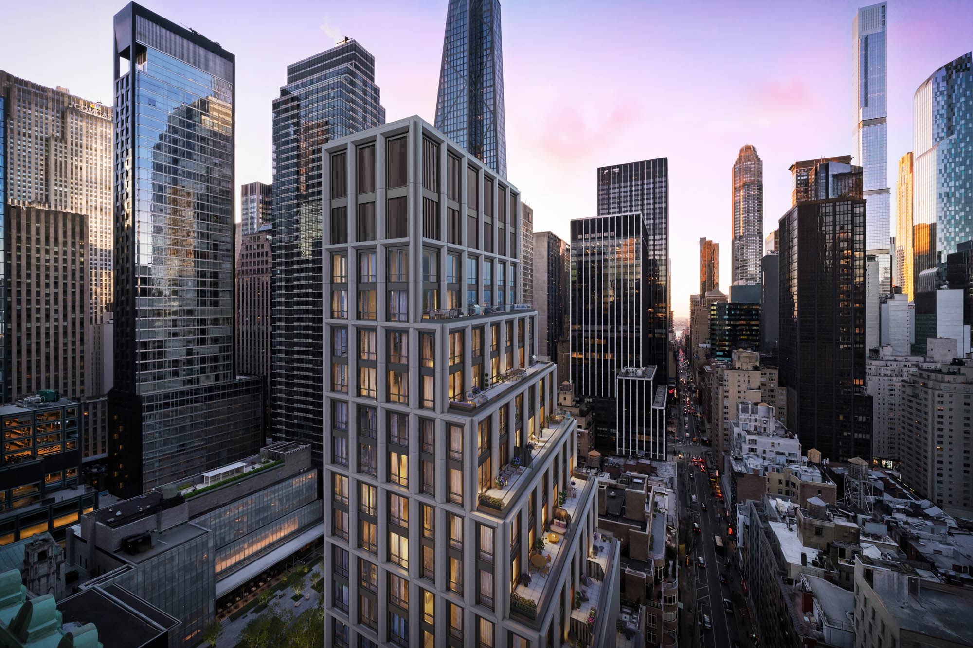 18 West 55th Street, Unit PHB Manhattan, NY 10019 - Photo 7 of 8 a view of a city with tall buildings