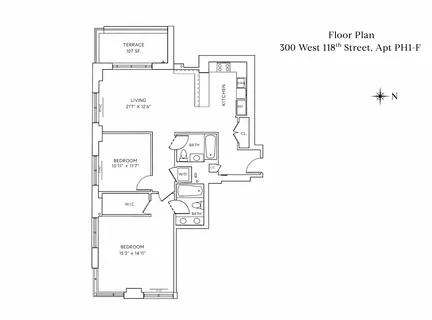 $1,350,000 | 301 West 118th Street, Unit PH1F | Harlem