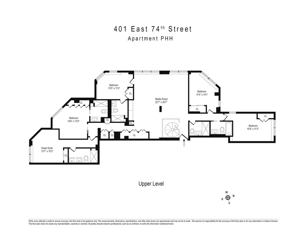 401 East 74th Street, Unit 20F Manhattan, NY 10021 - Photo 22 of 22 a picture of a floor plan