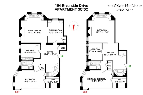 $2,595,000 | 194 Riverside Drive, Unit 5C/6C | Upper West Side