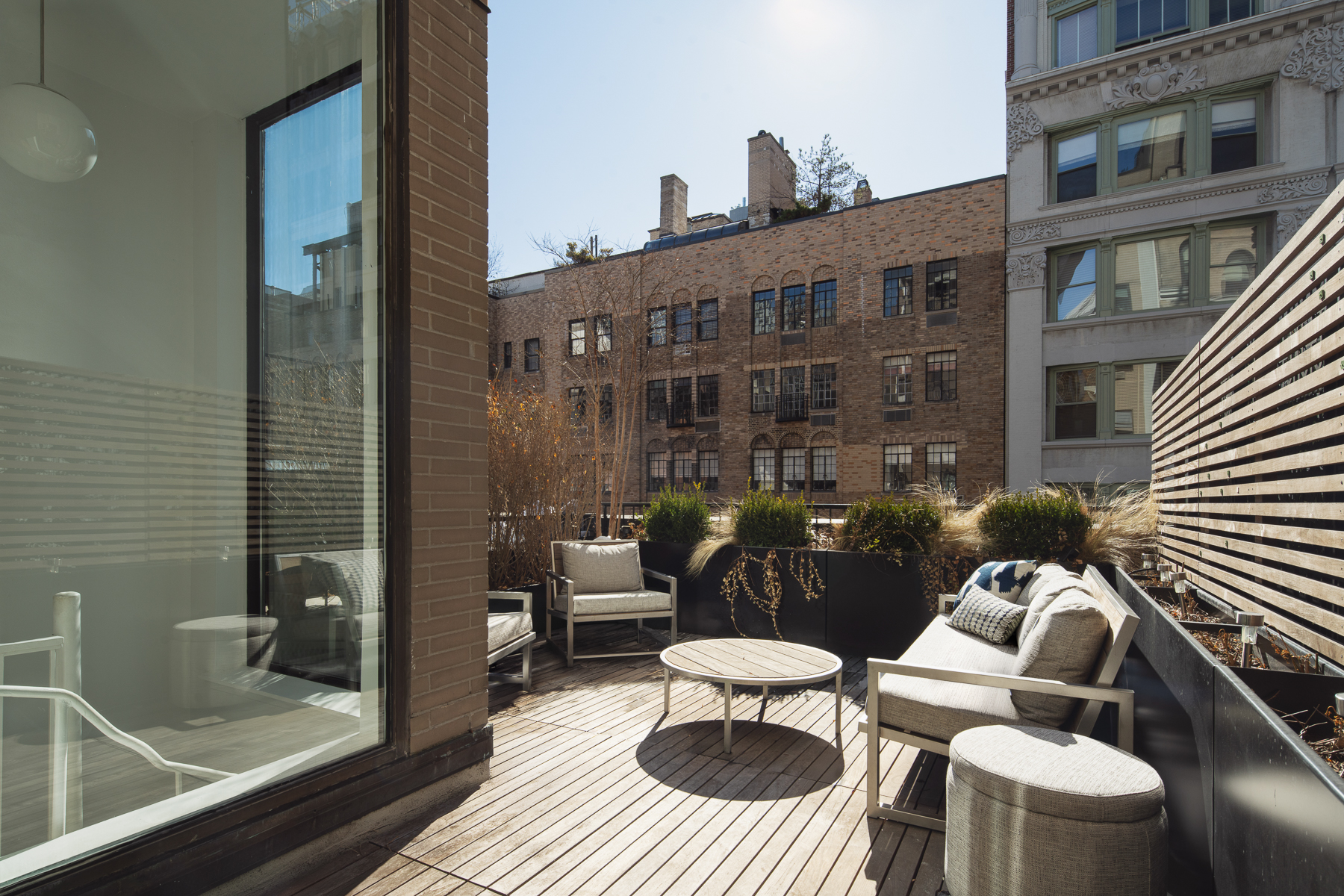 35 East 10th Street, Unit 4J Manhattan, NY 10003 - Photo 9 of 19 a balcony view with a seating space