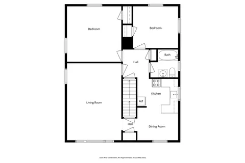 a picture of a floor plan