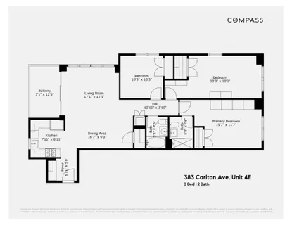 $2,450,000 | 383 Carlton Avenue, Unit 4E | Fort Greene