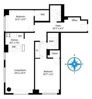 $1,499,000 | 393 West 49th Street, Unit 6G | Hell's Kitchen