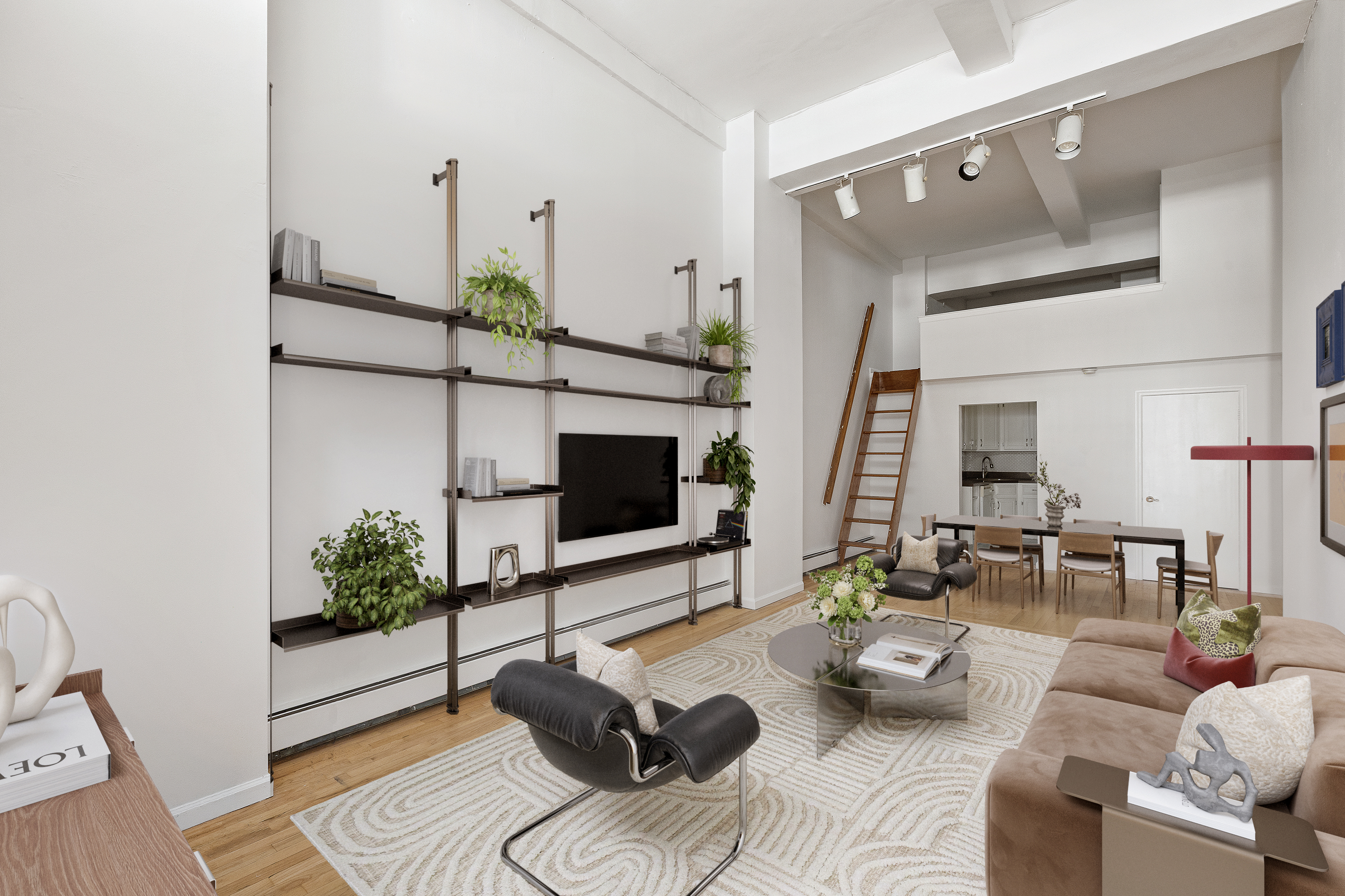 257 West 93rd Street, Unit 3C Manhattan, NY 10025 - Photo 2 of 20 a living room with furniture and a flat screen tv