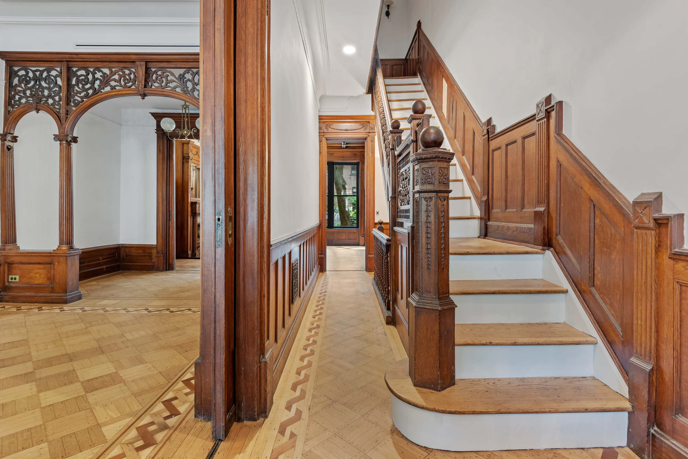 616 2nd Street Brooklyn, NY 11215 - Photo 10 of 19 a view of staircase with white walls and railing