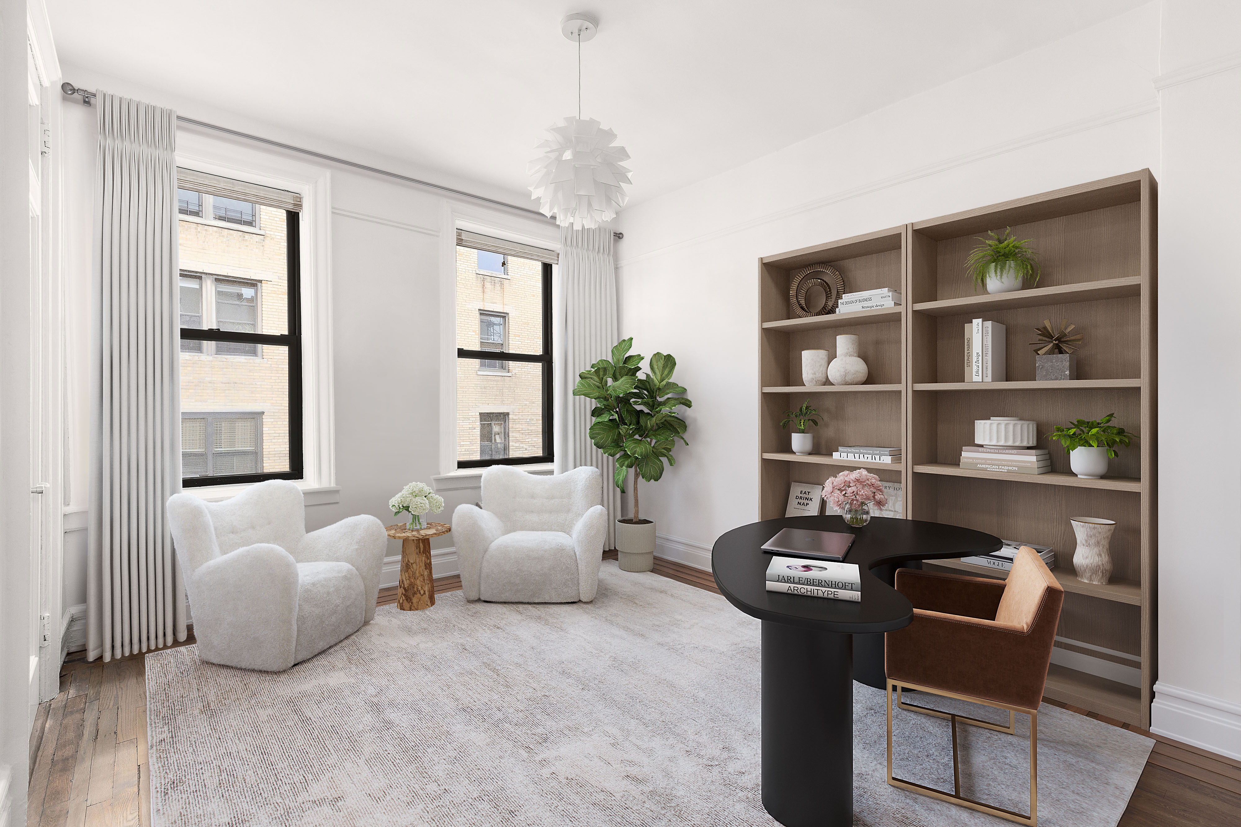 55 West 95th Street, Unit 93 Manhattan, NY 10025 - Photo 3 of 11 a living room with furniture lamp and window