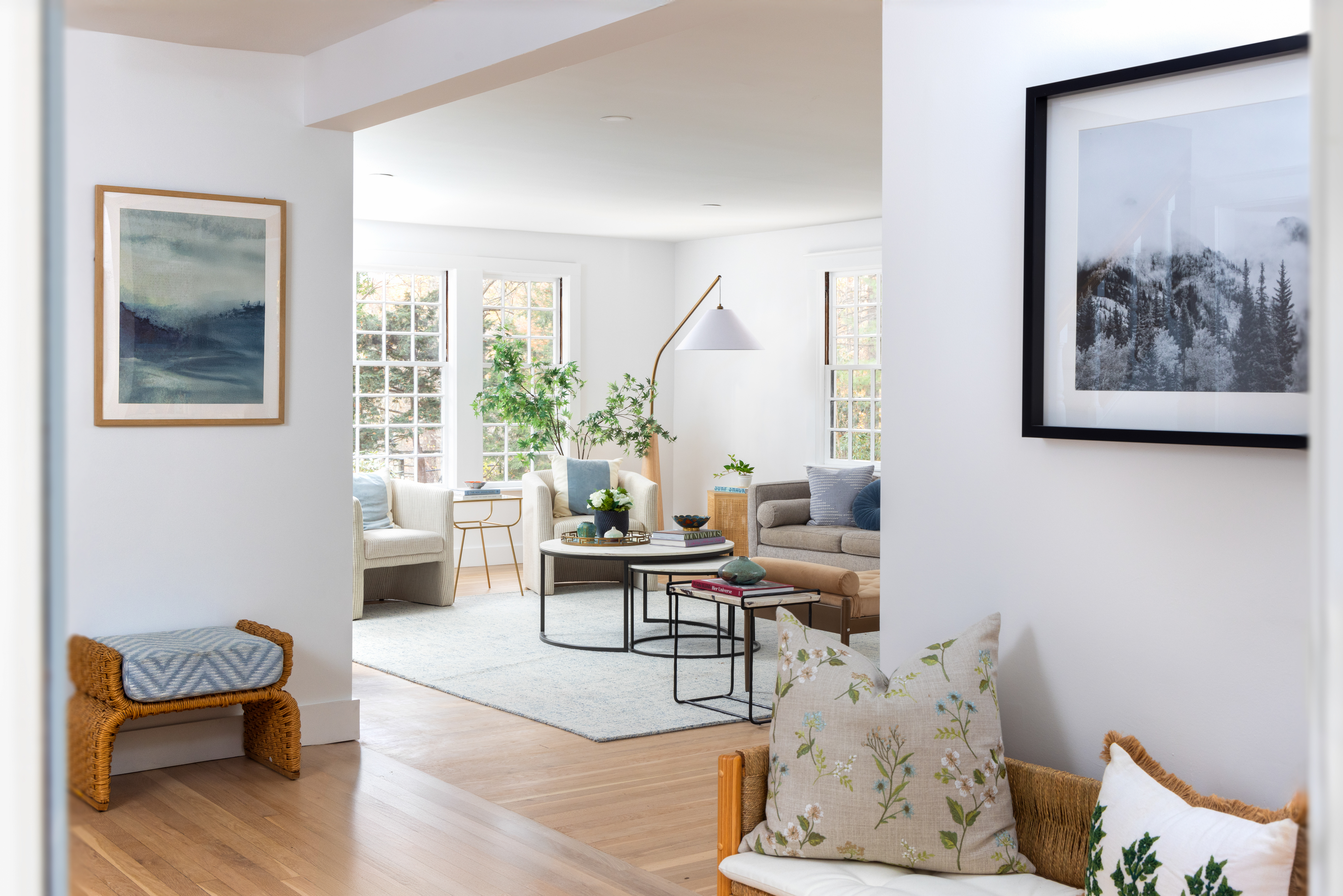 111 Beverly Road Brookline, MA 02467 - Photo 7 of 27 a living room with furniture and a large window