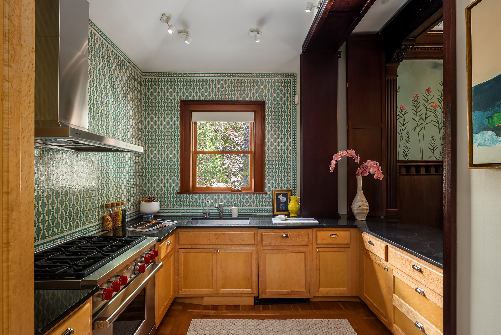 18 Prospect Park West Brooklyn, NY 11215 - Photo 13 of 33 a kitchen with granite countertop a sink and a stove